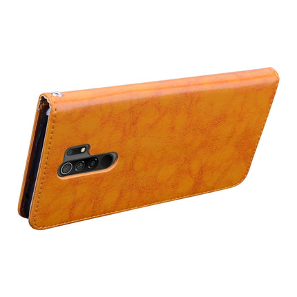 Business Style Oil Wax Texture Horizontal Flip Leather Case, with Holder & Card Slots & Wallet, For Xiaomi Redmi 9, For Xiaomi Redmi 9A, For Xiaomi Redmi 9C, For Xiaomi Poco X3 NFC