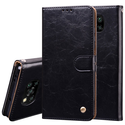 Business Style Oil Wax Texture Horizontal Flip Leather Case, with Holder & Card Slots & Wallet, For Xiaomi Redmi 9, For Xiaomi Redmi 9A, For Xiaomi Redmi 9C, For Xiaomi Poco X3 NFC