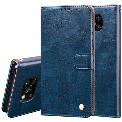 Business Style Oil Wax Texture Horizontal Flip Leather Case, with Holder & Card Slots & Wallet, For Xiaomi Redmi 9, For Xiaomi Redmi 9A, For Xiaomi Redmi 9C, For Xiaomi Poco X3 NFC