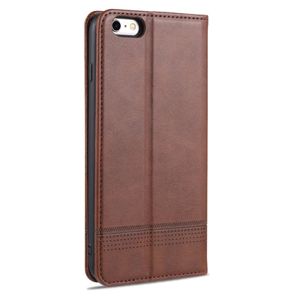 AZNS Magnetische horizontale Klapphülle aus Leder mit Kalbslederstruktur, Kartenfächern, Halter und Geldbörse, für iPhone 6, für iPhone 6 Plus, für iPhone 8/7, für iPhone 8 Plus/7 Plus, für iPhone XR
