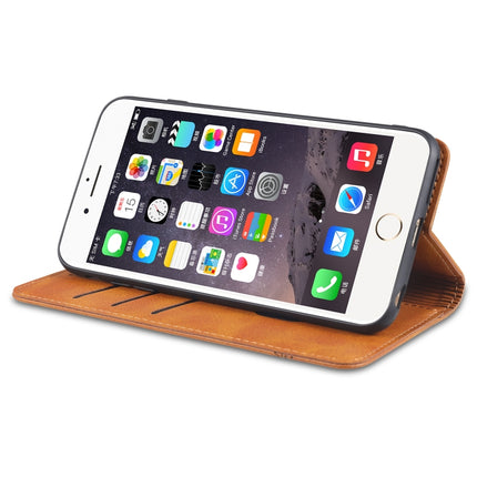 AZNS Magnetische horizontale Klapphülle aus Leder mit Kalbslederstruktur, Kartenfächern, Halter und Geldbörse, für iPhone 6, für iPhone 6 Plus, für iPhone 8/7, für iPhone 8 Plus/7 Plus, für iPhone XR