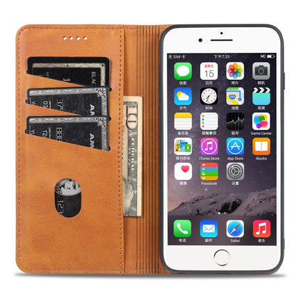 AZNS Magnetische horizontale Klapphülle aus Leder mit Kalbslederstruktur, Kartenfächern, Halter und Geldbörse, für iPhone 6, für iPhone 6 Plus, für iPhone 8/7, für iPhone 8 Plus/7 Plus, für iPhone XR