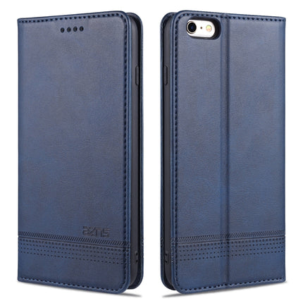 AZNS Magnetische horizontale Klapphülle aus Leder mit Kalbslederstruktur, Kartenfächern, Halter und Geldbörse, für iPhone 6, für iPhone 6 Plus, für iPhone 8/7, für iPhone 8 Plus/7 Plus, für iPhone XR