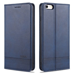 AZNS Magnetische horizontale Klapphülle aus Leder mit Kalbslederstruktur, Kartenfächern, Halter und Geldbörse, für iPhone 6, für iPhone 6 Plus, für iPhone 8/7, für iPhone 8 Plus/7 Plus, für iPhone XR