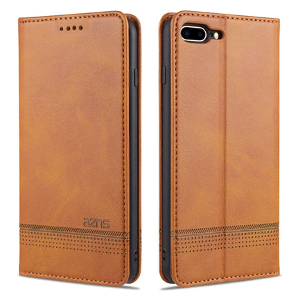 AZNS Magnetische horizontale Klapphülle aus Leder mit Kalbslederstruktur, Kartenfächern, Halter und Geldbörse, für iPhone 6, für iPhone 6 Plus, für iPhone 8/7, für iPhone 8 Plus/7 Plus, für iPhone XR