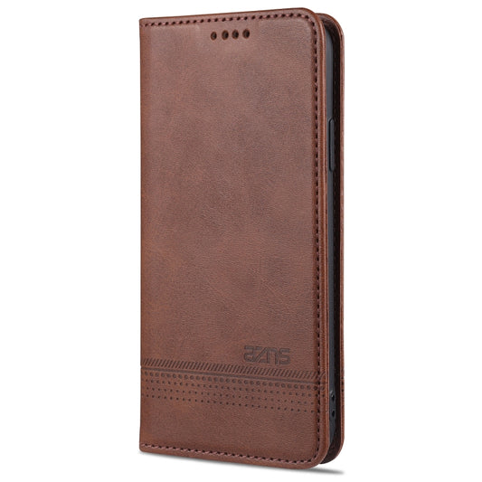 AZNS Magnetic Calf Texture Horizontal Flip Leather Case with Card Slots & Holder & Wallet, For iPhone XS Max