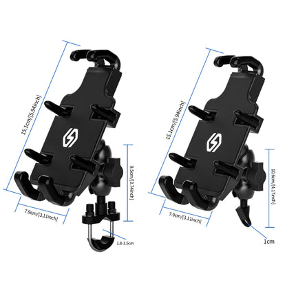 WUPP CS-1205A1 All Aluminum Alloy Motorcycle Navigation Bracket Phone Holder, CS-1205A1