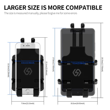 WUPP CS-1205A1 All Aluminum Alloy Motorcycle Navigation Bracket Phone Holder, CS-1205A1