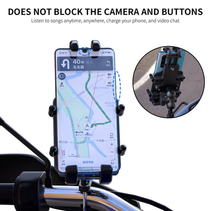 WUPP CS-1205A1 All Aluminum Alloy Motorcycle Navigation Bracket Phone Holder, CS-1205A1