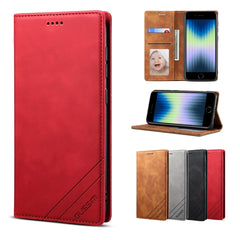 GUSSIM GS-001 Business Style Horizontal Flip Skin Feel PU Leather Case with Holder & Card Slots & Wallet & Photo Frame, For iPhone 6 / 6s, For iPhone 8 Plus / 7 Plus, For iPhone SE 2022 / SE 2020 / 8 / 7, For iPhone XR, For iPhone 11, For iPhone 11 Pro