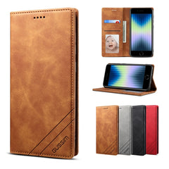 GUSSIM GS-001 Business Style Horizontal Flip Skin Feel PU Leather Case with Holder & Card Slots & Wallet & Photo Frame, For iPhone 6 / 6s, For iPhone 8 Plus / 7 Plus, For iPhone SE 2022 / SE 2020 / 8 / 7, For iPhone XR, For iPhone 11, For iPhone 11 Pro