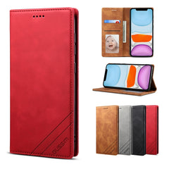 GUSSIM GS-001 Business Style Horizontal Flip Skin Feel PU Leather Case with Holder & Card Slots & Wallet & Photo Frame, For iPhone 6 / 6s, For iPhone 8 Plus / 7 Plus, For iPhone SE 2022 / SE 2020 / 8 / 7, For iPhone XR, For iPhone 11, For iPhone 11 Pro