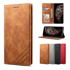 GUSSIM GS-001 Business Style Horizontal Flip Skin Feel PU Leather Case with Holder & Card Slots & Wallet & Photo Frame, For iPhone 6 / 6s, For iPhone 8 Plus / 7 Plus, For iPhone SE 2022 / SE 2020 / 8 / 7, For iPhone XR, For iPhone 11, For iPhone 11 Pro