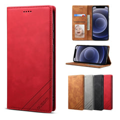 GUSSIM GS-001 Horizontal Flip Skin Feel PU-Lederhülle im Business-Stil mit Halter &amp; Kartenfächern &amp; Geldbörse &amp; Bilderrahmen, für iPhone 12 / 12 Pro, für iPhone 12 Pro Max, für iPhone X / XS, für iPhone XS Max