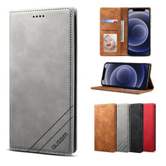 GUSSIM GS-001 Business Style Horizontal Flip Skin Feel PU Leather Case with Holder & Card Slots & Wallet & Photo Frame, For iPhone 6 / 6s, For iPhone 8 Plus / 7 Plus, For iPhone SE 2022 / SE 2020 / 8 / 7, For iPhone XR, For iPhone 11, For iPhone 11 Pro