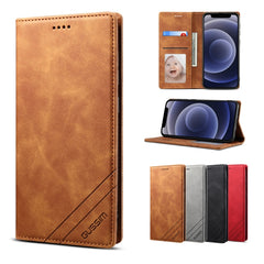 GUSSIM GS-001 Business Style Horizontal Flip Skin Feel PU Leather Case with Holder & Card Slots & Wallet & Photo Frame, For iPhone 6 / 6s, For iPhone 8 Plus / 7 Plus, For iPhone SE 2022 / SE 2020 / 8 / 7, For iPhone XR, For iPhone 11, For iPhone 11 Pro