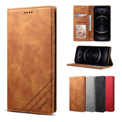 GUSSIM GS-001 Business Style Horizontal Flip Skin Feel PU Leather Case with Holder & Card Slots & Wallet & Photo Frame, For iPhone 12 / 12 Pro, For iPhone 12 Pro Max, For iPhone X / XS, For iPhone XS Max