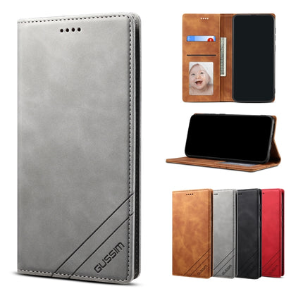 GUSSIM GS-001 Business Style Horizontal Flip Skin Feel PU Leather Case with Holder & Card Slots & Wallet & Photo Frame, For iPhone 12 mini, For iPhone 12 / 12 Pro, For iPhone 12 Pro Max, For iPhone X / XS, For iPhone XS Max, For iPhone 11