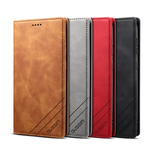 GUSSIM GS-001 Business Style Horizontal Flip Skin Feel PU Leather Case with Holder & Card Slots & Wallet & Photo Frame, For Samsung Galaxy A21s, For Samsung Galaxy A31, For Samsung Galaxy A41, For Samsung Galaxy A50, For Samsung Galaxy A51