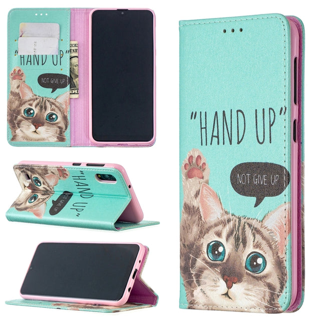 Colored Drawing Pattern Invisible Magnetic Horizontal Flip PU Leather Case with Holder & Card Slots & Wallet, For Samsung Galaxy M10 / A10, For Samsung Galaxy A10e / A20e