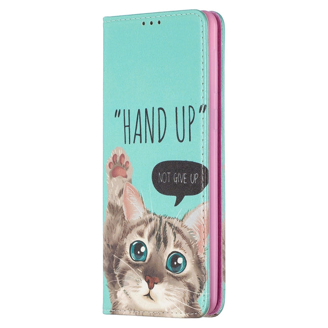 Colored Drawing Pattern Invisible Magnetic Horizontal Flip PU Leather Case with Holder & Card Slots & Wallet, For Samsung Galaxy A21, For Samsung Galaxy A30