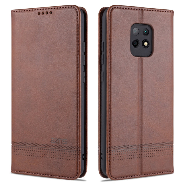 AZNS Magnetic Calf Texture Horizontal Flip Leather Case with Card Slots & Holder & Wallet, For Xiaomi Redmi 10X 5G, For Xiaomi Mi 10T / 10T Pro / Redmi K30s, For Xiaomi Redmi Note 9 Pro / Note 9s, For Xiaomi Mi 10 Lite