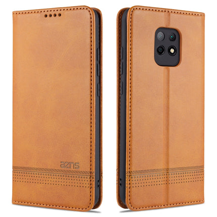 AZNS Magnetic Calf Texture Horizontal Flip Leather Case with Card Slots & Holder & Wallet, For Xiaomi Redmi 10X 5G, For Xiaomi Mi 10T / 10T Pro / Redmi K30s, For Xiaomi Redmi Note 9 Pro / Note 9s, For Xiaomi Mi 10 Lite