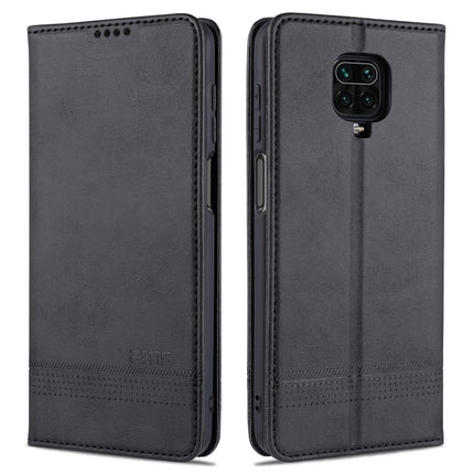 AZNS Magnetic Calf Texture Horizontal Flip Leather Case with Card Slots & Holder & Wallet, For Xiaomi Redmi 10X 5G, For Xiaomi Mi 10T / 10T Pro / Redmi K30s, For Xiaomi Redmi Note 9 Pro / Note 9s, For Xiaomi Mi 10 Lite