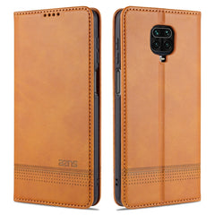 AZNS Magnetic Calf Texture Horizontal Flip Leather Case with Card Slots & Holder & Wallet, For Xiaomi Redmi 10X 5G, For Xiaomi Mi 10T / 10T Pro / Redmi K30s, For Xiaomi Redmi Note 9 Pro / Note 9s, For Xiaomi Mi 10 Lite