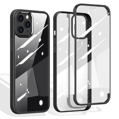 Double-sided Plastic Glass Protective Case, For iPhone 12 mini, For iPhone 12 / 12 Pro, For iPhone 12 Pro Max