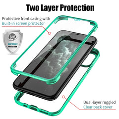 Double-sided Plastic Glass Protective Case, For iPhone 11 Pro, For iPhone 11, For iPhone 11 Pro Max