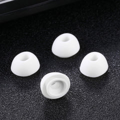 2 Pairs Soft Silicone Ear Caps with Net for AirPods Earphones, S, M, L