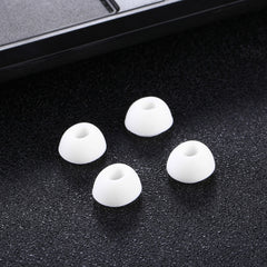 2 Pairs Soft Silicone Ear Caps with Net for AirPods Earphones, S, M, L