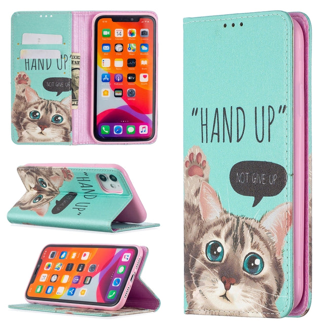 Colored Drawing Pattern Invisible Magnetic Horizontal Flip PU Leather Case with Holder & Card Slots & Wallet, For iPhone 11, For iPhone 11 Pro Max