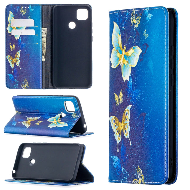 Colored Drawing Pattern Invisible Magnetic Horizontal Flip PU Leather Case with Holder & Card Slots & Wallet, For Xiaomi Redmi 9C, For Xiaomi Redmi 8A