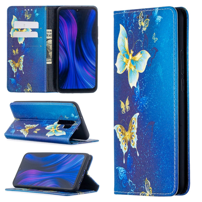 Colored Drawing Pattern Invisible Magnetic Horizontal Flip PU Leather Case with Holder & Card Slots & Wallet, For Xiaomi Redmi 9, For Xiaomi Redmi Note 8 Pro