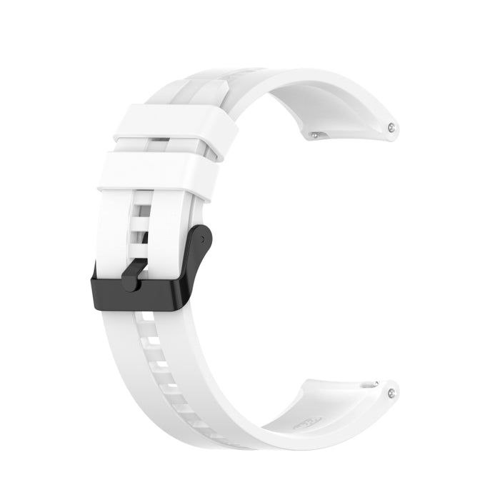 For Huawei Watch GT 2 Pro Silicone Replacement Strap Watchband with Black Steel Buckle
