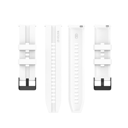 For Huawei Watch GT 2 Pro Silicone Replacement Strap Watchband with Black Steel Buckle