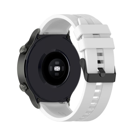 For Huawei Watch GT 2 Pro Silicone Replacement Strap Watchband with Black Steel Buckle