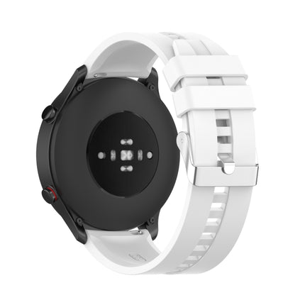 Silicone Replacement Strap Watchband with Silver Steel Buckle, For Xiaomi Watch Color Sport