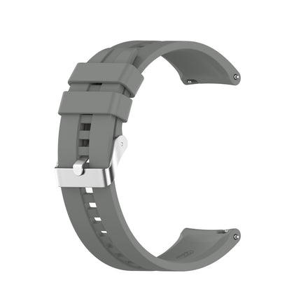 Silicone Replacement Strap Watchband with Silver Steel Buckle, For Xiaomi Watch Color Sport