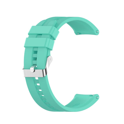 Silicone Replacement Strap Watchband with Silver Steel Buckle, For TicWatch Pro 3