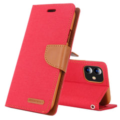 For iPhone 11 MERCURY GOOSPERY CANVAS DIARY Canvas Texture Horizontal Flip Leather Case with Card Slots & Wallet & Holder, For iPhone 11