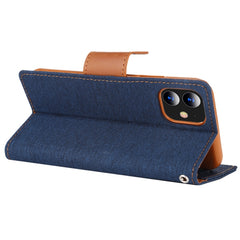 For iPhone 11 MERCURY GOOSPERY CANVAS DIARY Canvas Texture Horizontal Flip Leather Case with Card Slots & Wallet & Holder, For iPhone 11