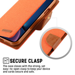 For iPhone 11 MERCURY GOOSPERY CANVAS DIARY Canvas Texture Horizontal Flip Leather Case with Card Slots & Wallet & Holder, For iPhone 11