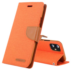 For iPhone 11 MERCURY GOOSPERY CANVAS DIARY Canvas Texture Horizontal Flip Leather Case with Card Slots & Wallet & Holder, For iPhone 11