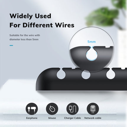 Organizador de cables de escritorio TOPK L35, organizador de cables de datos, organizador de cables de almacenamiento de auriculares, organizador de cables con cabezal magnético