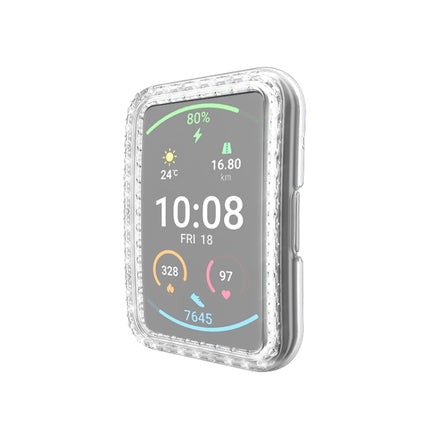 For Huawei Watch Fit Single Row Diamond PC Protective Case Cover
