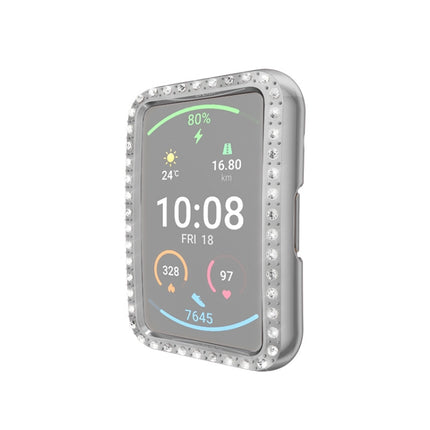 For Huawei Watch Fit Single Row Diamond PC Protective Case Cover