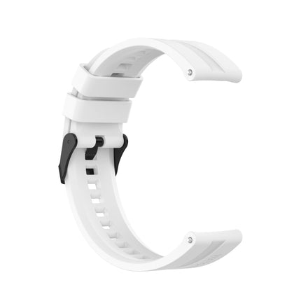 For Huawei Watch GT 2 42mm Silicone Replacement Wrist Strap Watchband, with Black Buckle